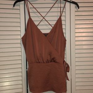 🟣Shiny mauve blouse